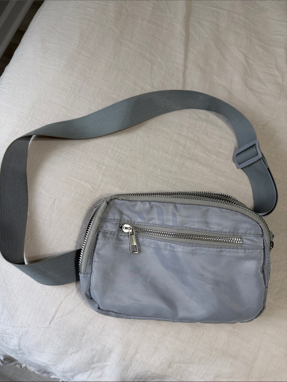 Gray Men's Crossbody Sling Bag - Casual Everyday Carry